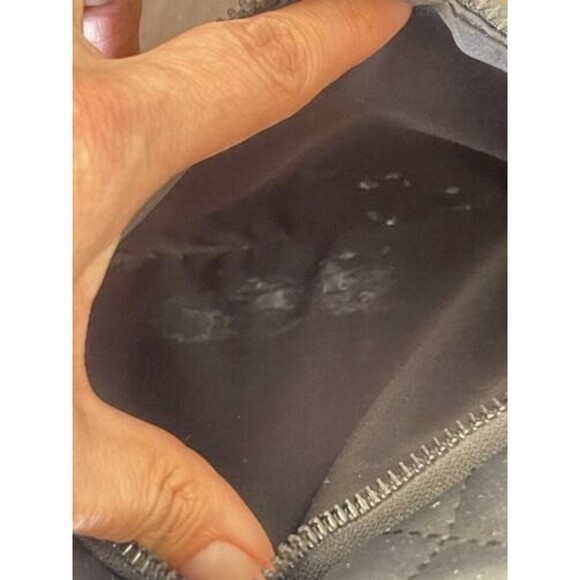 Nine West Waist Wallet Belt Bag Pouch Black Quilted Diamond Purse - Picture 14 of 16